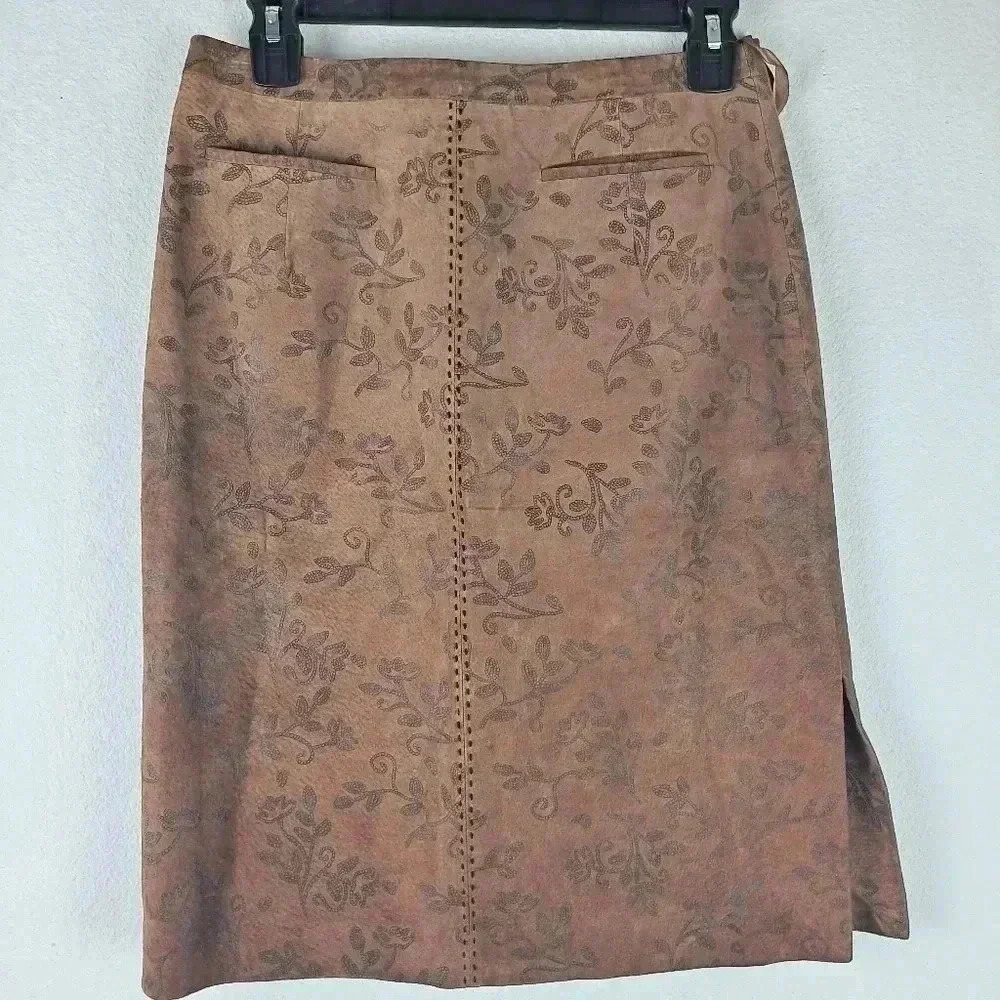EUC Tyler Boe Leather Skirt Size 2